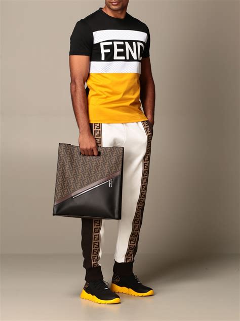 fendi white joggers|fendi pants.